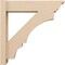 Ekena Millwork 6-in W x 24-in D x 24-in H Balboa Trad Rough Cedar Woodgrain TimberThane Outlooker, Primed Tan OUTUR060X24X24BOA04RCPR - alternate 5